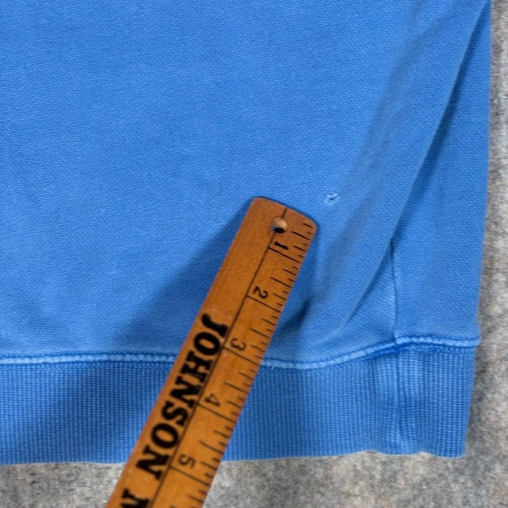 Vineyard Vines Quarter Zip Pullover Mens M Blue Shep Shirt Logo Cotton Sweater